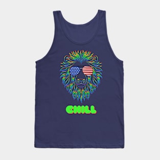 Chill Lion Pop Art Tank Top